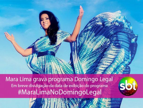 Cantora Mara Lima grava participação no Domingo Legal | Noticia Evangélica Gospel