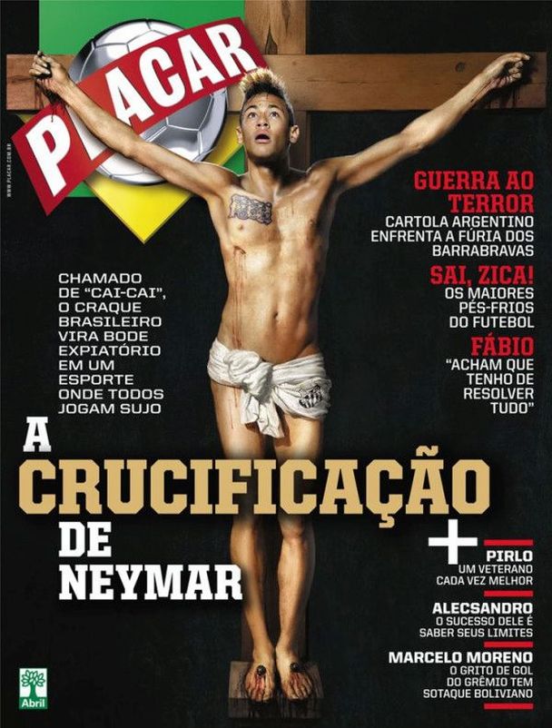 Notícias Gospel Neymar na cruz retratado como se fosse Jesus | Noticia Evangélica Gospel