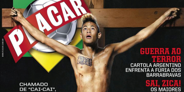 Notícias Gospel Neymar na cruz retratado como se fosse Jesus | Noticia Evangélica Gospel
